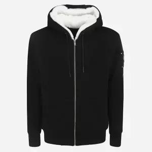 무스너클 남성 클래식 버니 3 화이트 라이닝 후드 집업 블랙 M32MS600 244