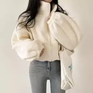 숏루즈핏양털집업 후리스 플리스 점퍼 집업 뽀글이 숏루즈핏양털집업 여자점퍼 겨울 후리스 뽀글이 가을점