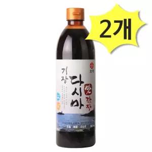다시마 오복식품 기장다시마맛 900ml 류 X 오복 2개 간장 요리용