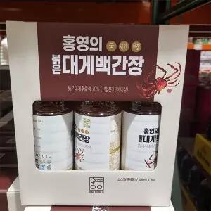 홍영의 붉은대게 백간장 480ml x 3입