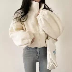 친절한탄씨 후리스 집업 뽀글이 점퍼 루즈핏 양털 플리스 숏자켓 가을점퍼 숏루즈핏양털집업 겨울