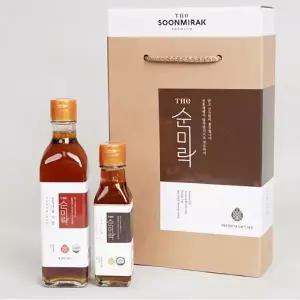 [엠마우스일터] 참기름/들기름 선물세트 [참기름300ml+들기름180ml]