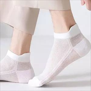 남자발가락양말 남성 여성 여름 메쉬 망사양말 시스루 얇은 발목양말 2색