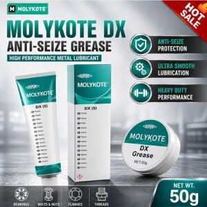 오리지널 MOLYKOTE DX 그리스 50g 안티-시즈 윤활제, 베어링, 나사산, 금속 부품용 고강도 산업용