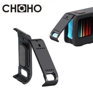 GoPro 9 10 충전식 측면 커버 케이스 블랙 카메라 액세서리 용 교체 배터리 뚜껑 도어
