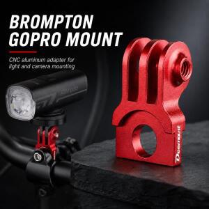 접이식 자전거 카메라 마운트 알루미늄 3-프롱 GoPro 스타일 어댑터 헤드 튜브 클램프 Garmin Bryton  컴퓨