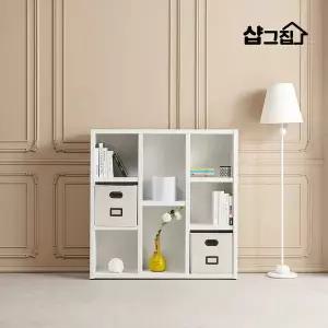 럭키 3단 수납 책장 책꽂이 오픈 책정리함 수납박스 8칸 다용도수납장 1200