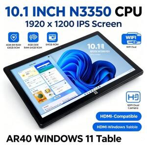 10.1인치 WINDOWS 10 탭 G6 프로 홈 AR40 태블릿 PC 4GB 램 64GB 롬 64비트 운영 체제 1920*1280 IPS HDMI