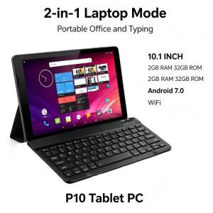 10.1인치 P10 안드로이드 7.0 WIFI 태블릿 PC CPU MT8163 1.5GHz, 64비트 ARMv8 Cortex-A53 쿼드 코어 해상