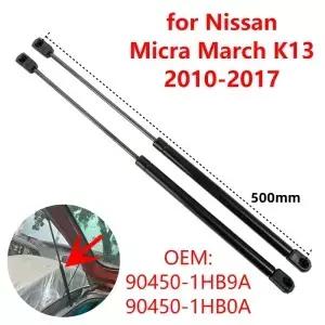 2Pcs 904501HB9A 자동차 뒷 트렁크 부팅 뒷문 스트럿 닛산 Micra March K13 2010-2017 용 지지대