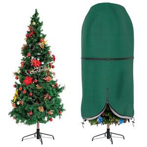 조절 가능한 스트랩이 달린 크리스마스 트리 커버, 지퍼와 끈이 내구성 있는 세워진 Xmas 보관 가방, 7.5피트 인공 트리와 장식품 포함, 방수 및 방진 기능
