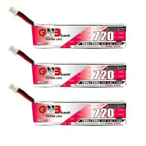 GAONENG GNB 1S 720mah 3.8V 100C/200C HV 긴 비행 시간 Lipo 배터리 Moblite7 쿼드콥터 FPV 드론 TinyGO