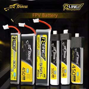 5Pcs TATTU 95C 300/450/550mAh 3.8/7.4/11.1/11.4/14.8V RC 헬리콥터 쿼드콥터 FPV 레이싱 드론 부품용 리