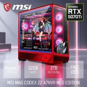 ⓒ MSI MAG CODEX Z2 A7NVR MLG EDITION R7-9800X3D 32GB 2TB / 게이밍 고성능 편집용 포토샵 브랜드 PC