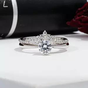 5부 다이아 반지 천연 GIA 베이직 크라운 쌍지 결혼 기념일 예물 프러포즈