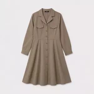 [클라비스] 오픈카라형 원피스 (CVOWD4T02S-T)