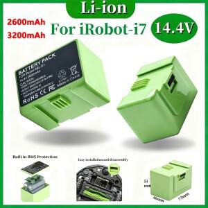 14.4V 3200mAh/2600mAh 배터리 교체용 iRobot Roomba e 및 i 시리즈 i7+ e5 7150 7550 i3 3150 3550 i4 415