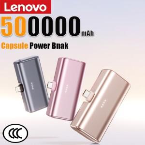 레노버 22.5W 고속 충전 500000mAh 미니 휴대용 USB-C 보조배터리 아이폰 16/15 시리즈 및 안드로이드 기기