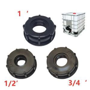 내구성 IBC 탱크 피팅 범용 S60X6 거친 스레드 캡 60mm 암나사 - 1/2 , 3/4, 1 워터 탭 어댑터 커넥터