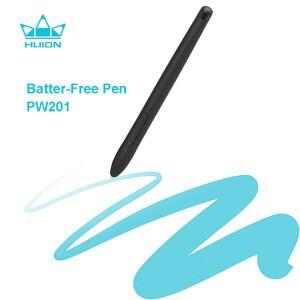 Huion-PW201 그래픽 태블릿 H430P 배터리 프리 드로잉 펜, 스타일러스 페인팅을 위한 단축키 2 개 포함
