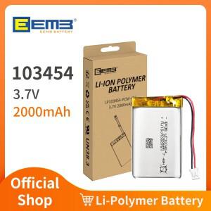 EEMB 103454 리튬 이온 폴리머 충전식 배터리, 와이어 JST-phr 커넥터 포함, 3.7V, 2000mAh, 1 ~ 10 개
