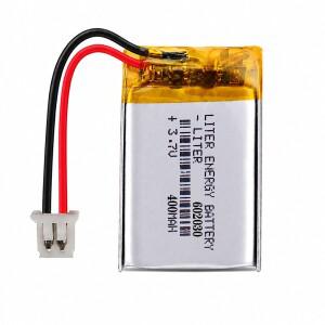 JST 1.25mm 2핀 3.7V 400mAh 602030 폴리머 리튬 배터리 포인트 리딩 펜(1.25 오디오 녹음 플러그 포함)