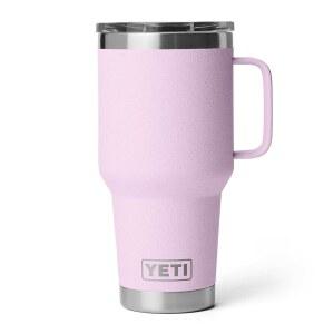 YETI 램블러 30온스 여행용 머그, 스테인리스 스틸, 진공 단열, 스트롱홀드 뚜껑 포함