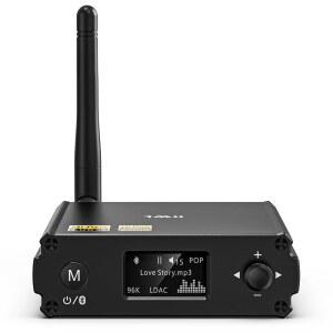 홈 스테레오, LDAC 및 aptX HD 무선 음악 수신기용 1Mii DS220 고해상도 HiFi 블루투스 수신기, 오디오 파일 DAC, 앰프 AV 광학/RCA 출력, OLED 디스플레이, 7 EQ 모드