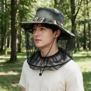 정글모자 방충망 등산 낚시 양봉 농사 밭일 작업용 야외활동 캠핑용품