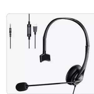 유선헤드셋 온라인수업 3.5mm 마이크 컴퓨터용