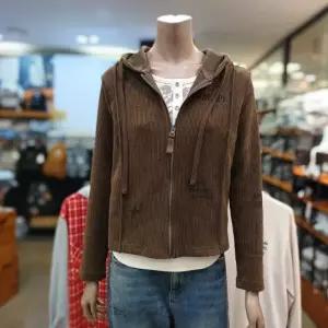 (여성)  노출  시접골지 크롭 후드집업 JR4TZF039KHBP