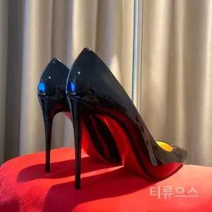 빅사이즈 킬힐 에나멜 부츠 11cm 하이힐 스틸레토