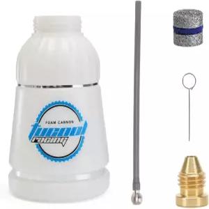 Tucool Racing 1L 폼 캐논 교체용 병 키트 1.23mm 오리피스 노즐 메쉬 필터 랜스 유지용 흡입 튜브 포함