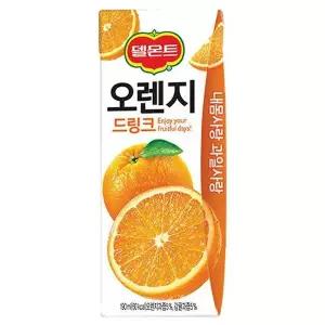 [셀러허브][롯데칠성음료] [M]델몬트 오렌지드링크 190ml 32팩 (S52444415)