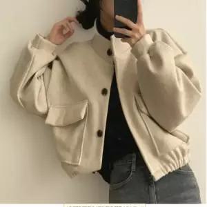 여성크롭점퍼 컬러 가오리핏 크롭 간절기 사무실 출퇴근 현장근무 아웃도어 아우터 간절기 포켓 베이직