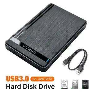 2.5인치 HDD 외장 케이스 SATA to USB 3.0 노트북 PC용 하드 드라이브 5Gbps 속도 SSD 저장