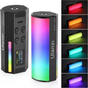 ULANZI RGB 라이트 완드 비디오 촬영용 360 풀 컬러 자석 미니 스틱 2500-9000K 2000mAh 충전식 휴대용 LED