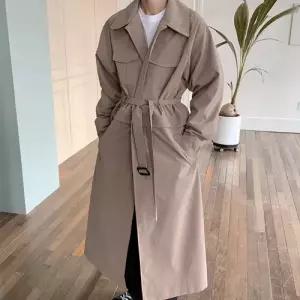 플레이마틴 투웨이 크롭자켓 맥코트 130cm 롱 트렌치코트 오버핏 로브코트
