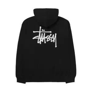 [정품 국내배송] 스투시 베이직 스투시 후드 블랙