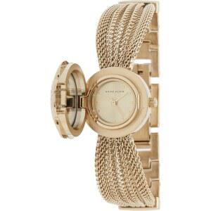 ANNE KLEIN 여성용 AK /1046CHCV 크리스털 장식 시계