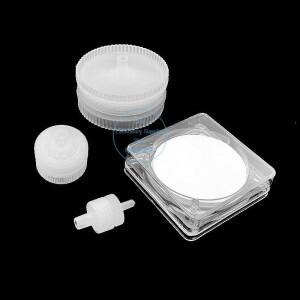 실험실용 13mm 25mm 빈 플라스틱 홀더 OR 0.22um CA-CN/PP/나일론/PTFE/BT/PES 미세 다공성 필터 멤브레인