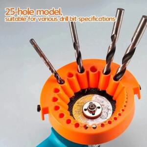 Drill Bit Sharpener Attachment for Angle Grinders Manual HSS & Masonry Tool Universal Adapter DIY