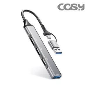 코시USB 3.0 멀티허브 4포트 듀얼 커넥트 (C타입+USB-A) UH4094CA