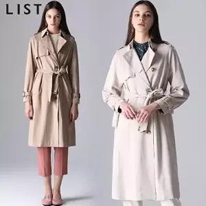 [리스트][리스트(LIST)] 스웨이드 싱글 트렌치코트 (택가격:368000원)