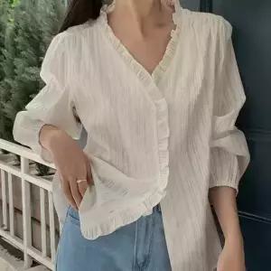 [코코블랑] [코코메이드]레시아 셔링 블라우스