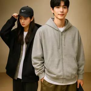남녀공용 오버핏 후드집업 간절기 데일리 아우터 6컬러 3사이즈