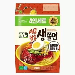 풀무원 [기획]새콤달콤 생쫄면 4인 (920g) 비상식량 혼밥 간편식 쉬운요리 밀키트