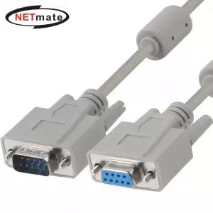 넷메이트 9핀 M/F 연장 시리얼 케이블 10m NMC-SMF100 암수 RS232 1:1 다이렉트 핀 배열