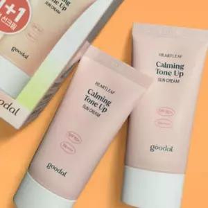 [셀러허브]구달 맑은 어성초 진정 수분 톤업 선크림 50ml+50ml (AD) (S33554002)