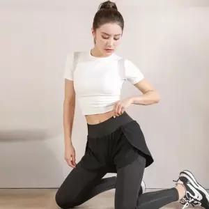 트레이닝복 여성레깅스 런닝팬츠 검정 반바지일체형